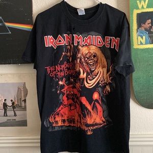 Vintage Number Of  The Beast Iron Maiden T shirt